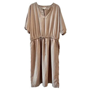 HAVEN WELL WITHIN Modal Dolman Sleeve Dress Size Large Mushroom Loungewear Soft